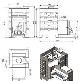 Печь для бани Aston 12