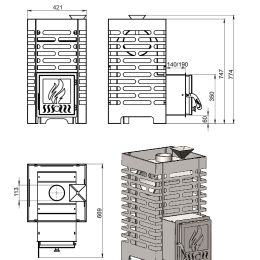 Печь для бани Aston 16