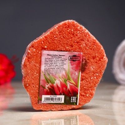 Бомбочка для ванны "Пироженка" с ароматом ванили, красная