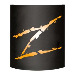 Абажур угловой Везувий BLACK тип 10 "ZORRO"