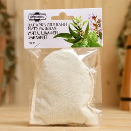 Запарка для бани Мята, Шалфей, Эвкалипт