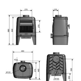 Печь-камин EVEREST M7