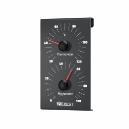 Термогигрометр EVEREST, алюминий BLACK (TG-31)