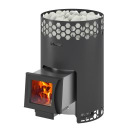 Печь для бани Везувий "Чёрная Пчёлка 20 С" НЕРЖ.