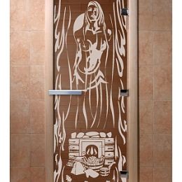 Дверь для сауны Doorwood «Горячий пар» (Ольха) 8мм