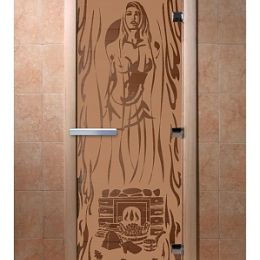 Дверь для сауны Doorwood «Горячий пар» (Ольха) 8мм