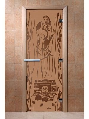 Дверь для сауны Doorwood «Горячий пар» (Ольха) 8мм
