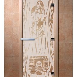 Дверь для сауны Doorwood «Горячий пар» (Ольха) 8мм