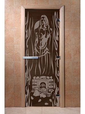 Дверь для сауны Doorwood «Горячий пар» (Ольха) 8мм
