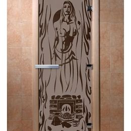 Дверь для сауны Doorwood «Горячий пар» (Ольха) 8мм
