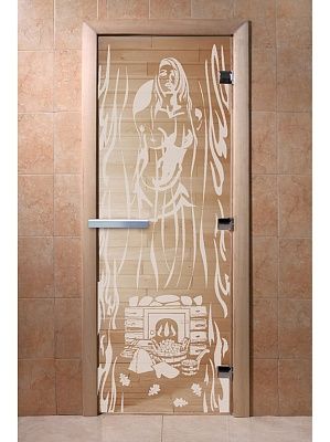 Дверь для сауны Doorwood «Горячий пар» (Ольха) 8мм