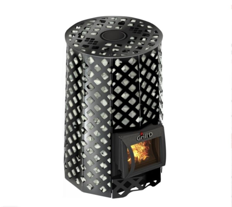 Дровяная банная печь Grill'D Violet Romb Short