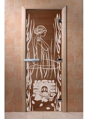 Дверь для сауны Doorwood «Волшебный пар» (Ольха) 8мм