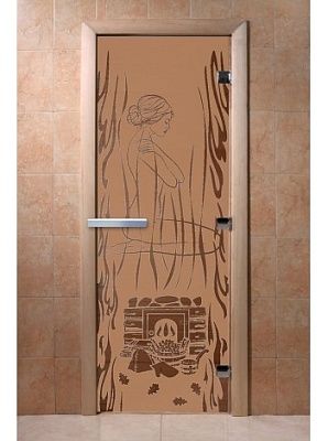 Дверь для сауны Doorwood «Волшебный пар» (Ольха) 8мм