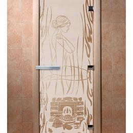 Дверь для сауны Doorwood «Волшебный пар» (Ольха) 8мм