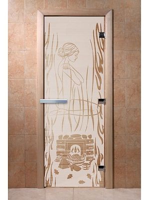 Дверь для сауны Doorwood «Волшебный пар» (Ольха) 8мм