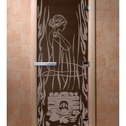 Дверь для сауны Doorwood «Волшебный пар» (Ольха) 8мм