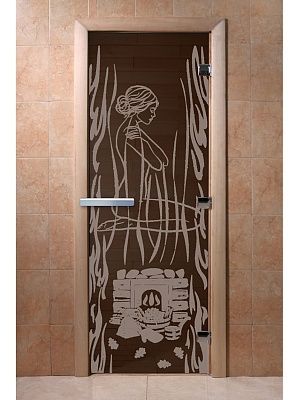 Дверь для сауны Doorwood «Волшебный пар» (Ольха) 8мм