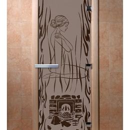 Дверь для сауны Doorwood «Волшебный пар» (Ольха) 8мм