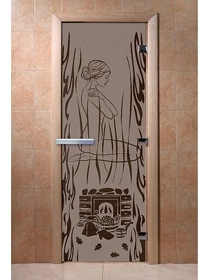 Дверь для сауны Doorwood «Волшебный пар» (Ольха) 8мм