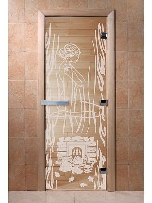 Дверь для сауны Doorwood «Волшебный пар» (Ольха) 8мм