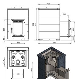 Печь для бани Эверест "Steam Master 30 INOX" Талькохлорит, S-40