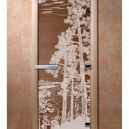 Дверь для сауны Doorwood «Рассвет» (Ольха) 8мм