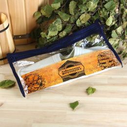 Тапочки банные в косметичке "Классические" белые
