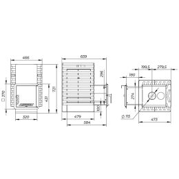 Печь для бани РАДА Терма 6 20M