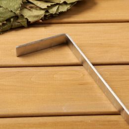 Кочерга узбекская с деревянной ручкой, с узором, 50/1,6 см, полная длина 75 см, сталь 3 мм