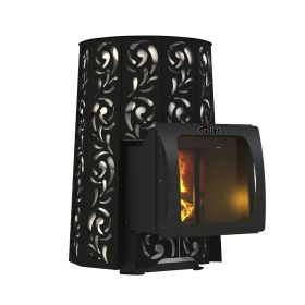 Дровяная банная печь Grill'D Violet Short Window Max