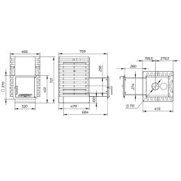 Печь для бани РАДА Терма 8 20L