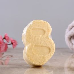 Бомбочка для ванны "С 8 марта" с ароматом ванили, жёлтая