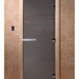 Дверь для сауны Doorwood Графит (Ольха) 8мм