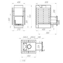 Печь для бани РАДА Терма 4 ЗК 16M