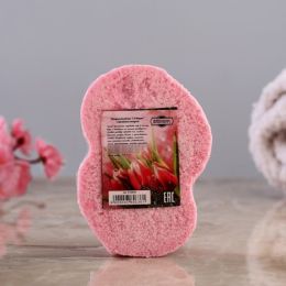 Бомбочка для ванны "С 8 марта" с ароматом миндаля, розовая