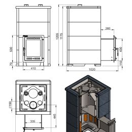 Печь для бани Эверест "Steam Master 60 INOX" Амфиболит, S-40