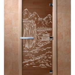 Дверь для сауны Doorwood «Китай» (Ольха) 8мм