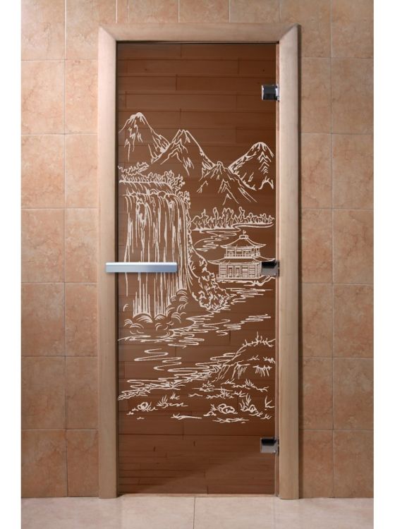 Дверь для сауны Doorwood «Китай» (Ольха) 8мм