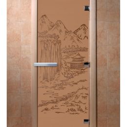Дверь для сауны Doorwood «Китай» (Ольха) 8мм