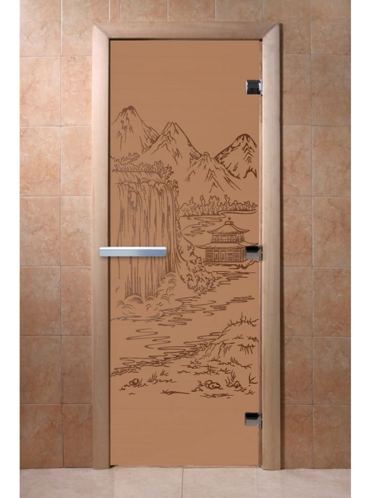 Дверь для сауны Doorwood «Китай» (Ольха) 8мм