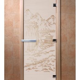 Дверь для сауны Doorwood «Китай» (Ольха) 8мм