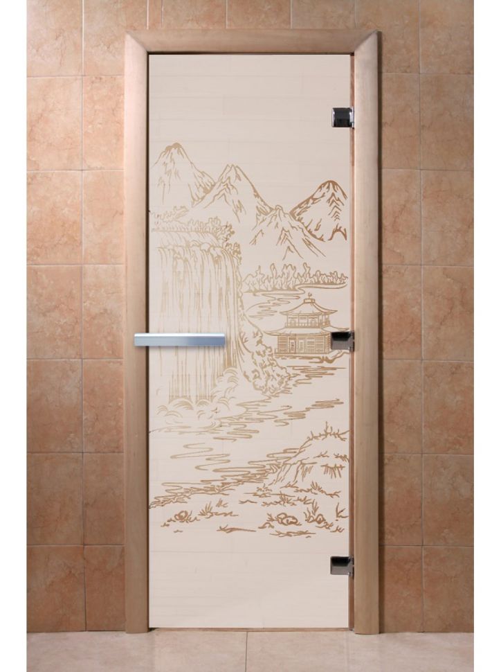Дверь для сауны Doorwood «Китай» (Ольха) 8мм