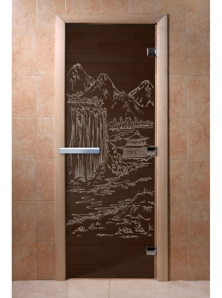 Дверь для сауны Doorwood «Китай» (Ольха) 8мм
