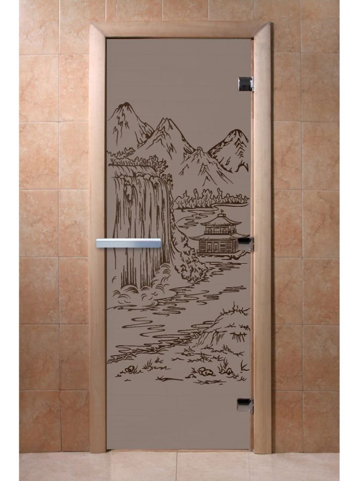 Дверь для сауны Doorwood «Китай» (Ольха) 8мм