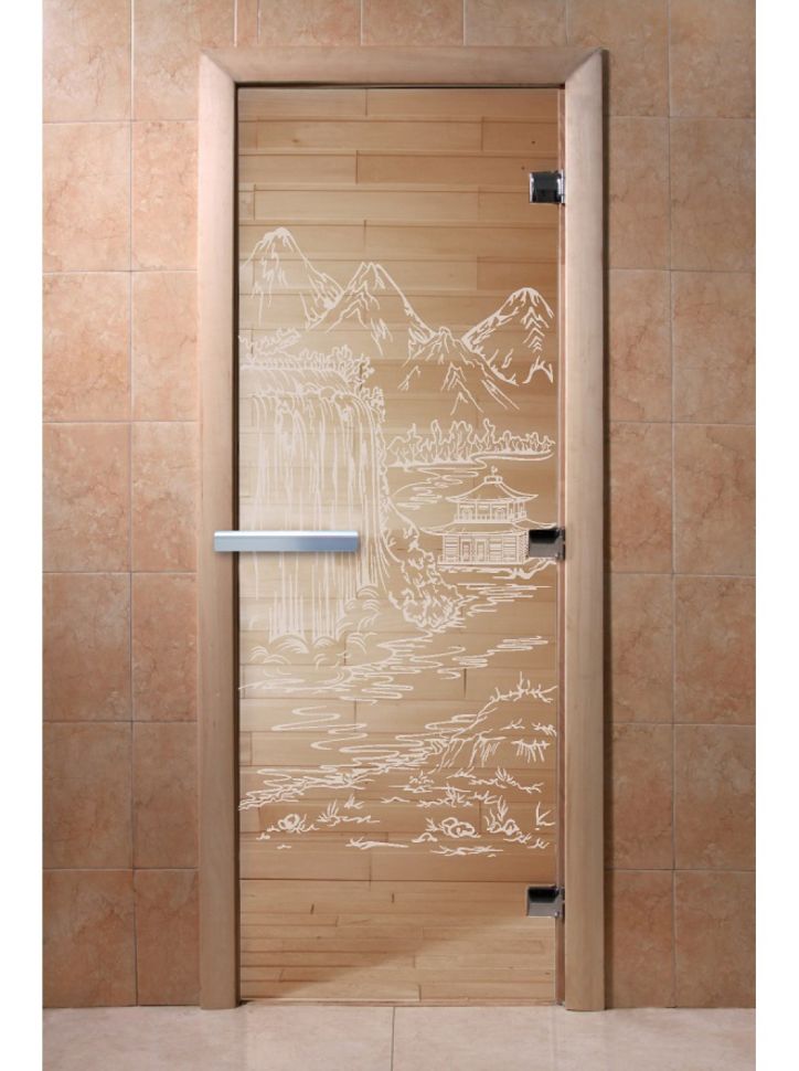 Дверь для сауны Doorwood «Китай» (Ольха) 8мм