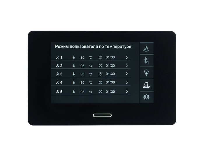 Пульт управления электрокаменкой BORN® TCP, Wi-Fi 18, music (музыка)