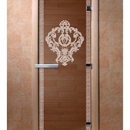 Дверь для сауны Doorwood «Версаче» (Ольха) 8мм