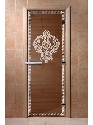 Дверь для сауны Doorwood «Версаче» (Ольха) 8мм