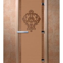 Дверь для сауны Doorwood «Версаче» (Ольха) 8мм